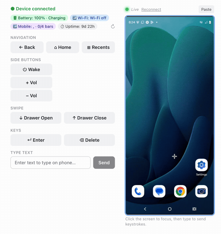 Hardline Phone remote Android demo